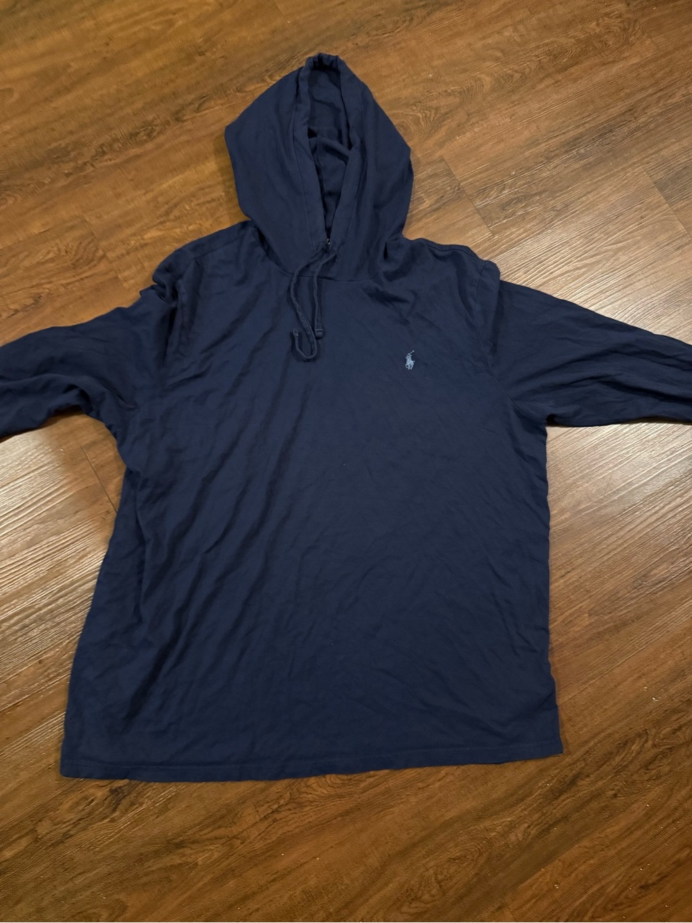 Polo by Ralph Lauren Navy Hooded Long Sleeve Tee